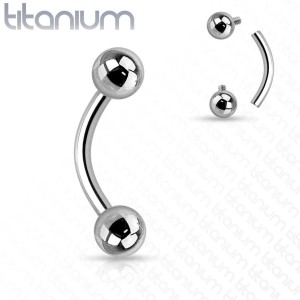 Piercing do obočí TITAN 1,2 mm