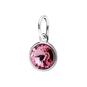 Stříbrný přívěsek s kamenem Crystals from SWAROVSKI®, barva: Light Rose