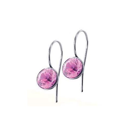 Naušnice ESSW01 rose s krystaly Swarovski Elements