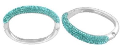 Náramek s krystalky Swarovski chirurgická ocel Aqua