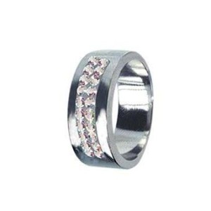 Prsten chirurgická ocel s krystaly Swarovski RSSW01 czab