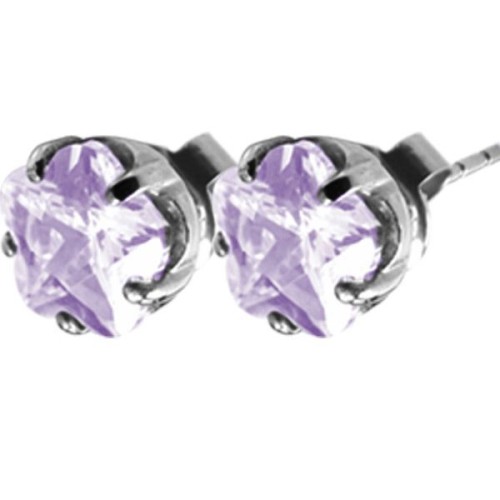 Naušnice ESSW18 lavender s krystaly Swarovski Elements