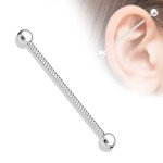 Industrial piercing 1,6 x 38 mm (ocelová)