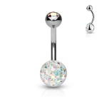 Piercing do pupíku zdobený Crystals from Swarovski® (čirá)