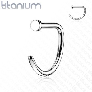 Piercing do nosu - kruh titan