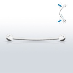 Piercing do jazyka BioFlex, 1,6 x 16 mm