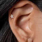 Labreta / cartilage piercing - kytička (1,2 x 8 mm)