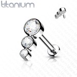 Piercing do brady / ucha TITAN (1,2 x 6 mm)