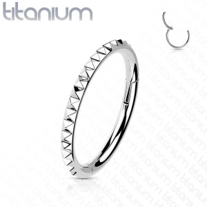 Segment kruh - helix / cartilage / tragus piercing TITAN