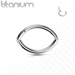 Segment - helix / cartilage / tragus piercing TITAN, 1,2 x 10 mm