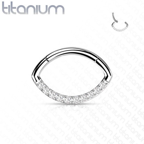 Segment - helix / cartilage / tragus piercing TITAN, 1,2 x 10 mm