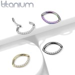 Segment - helix / cartilage / tragus piercing TITAN, 1,2 x 10 mm