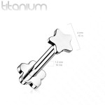 PUSH IN piercing do brady / ucha TITAN 1,2 x 8 mm