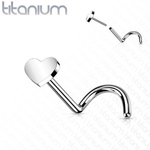 PUSH IN piercing do nosu TITAN, 0,8 x 6 mm