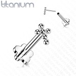 PUSH IN piercing do brady / ucha TITAN (1,2 x 8 mm)