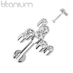 Piercing do brady / ucha TITAN (1,2 x 6 mm)