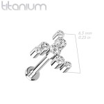 Piercing do brady / ucha TITAN (1,2 x 6 mm)