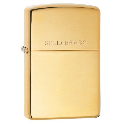 ZIPPO zapalovač Polished Solid Brass