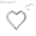 Segment kruh - helix / cartilage / tragus / septum piercing TITAN, 1,2 x 8 mm