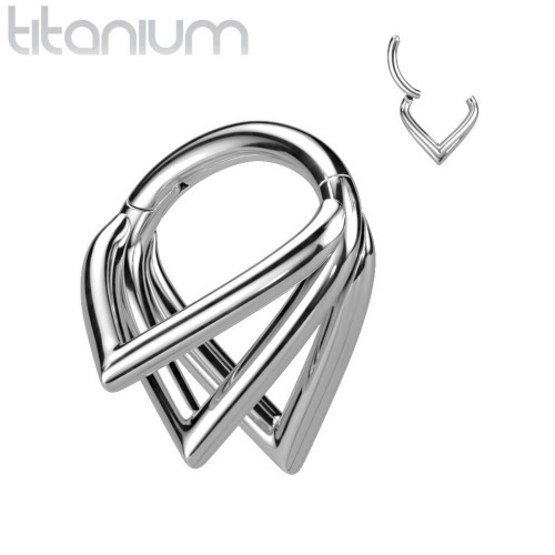 Segment kruh - helix / cartilage / tragus piercing TITAN (1,2 x 8 mm)