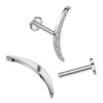 Piercing do brady - labreta TITAN (1,2 x 6 mm)