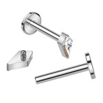 Piercing do brady - labreta TITAN (1,2 x 6 mm)