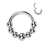 Segment kruh - helix / cartilage / tragus / septum piercing TITAN (1,2 x 8 mm)