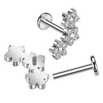 Piercing do brady - labreta TITAN, 1,2 x 8 mm