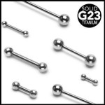 Piercing do jazyku titan, tyčka 1,6 mm (1,6 x 19 mm)