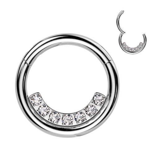 Segment kruh septum / cartilage / tragus piercing (1,2 x 10 mm)