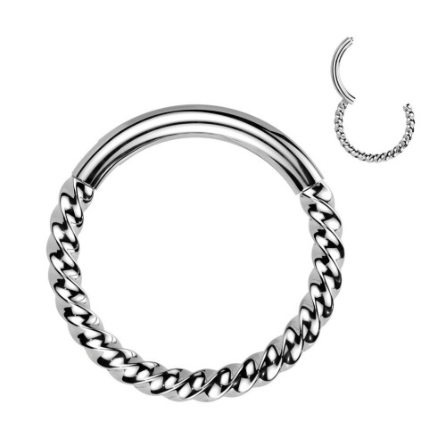 Piercing segment kruh TITAN kroucený (1,2 x 12 mm)