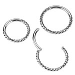 Piercing segment kruh TITAN kroucený (1,2 x 12 mm)