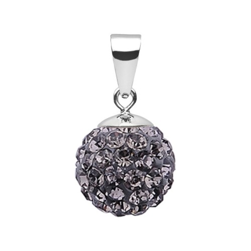 Stříbrný přívěsek s krystaly Crystals from Swarovski® Black Diamond