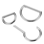 Piercing segment půlkruh TITAN (1,2 x 8 mm)