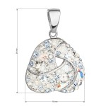 Stříbrný přívěsek s krystaly Swarovski modrý 34189.3 light sapphire